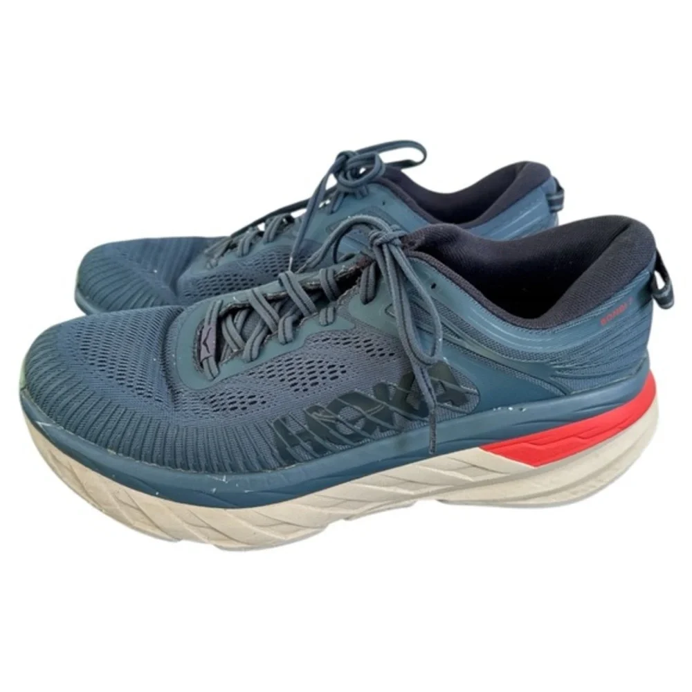 Hoka Bondi 7 Men's Blue Athletic Shoes Sz 9